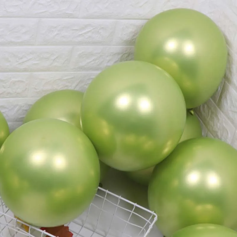 

50/100pcs 12inch Metal Balloons Birthday Helium Balloon Fruit Green Latex Balloons Wedding Decoration Birthday Party Baby Shower