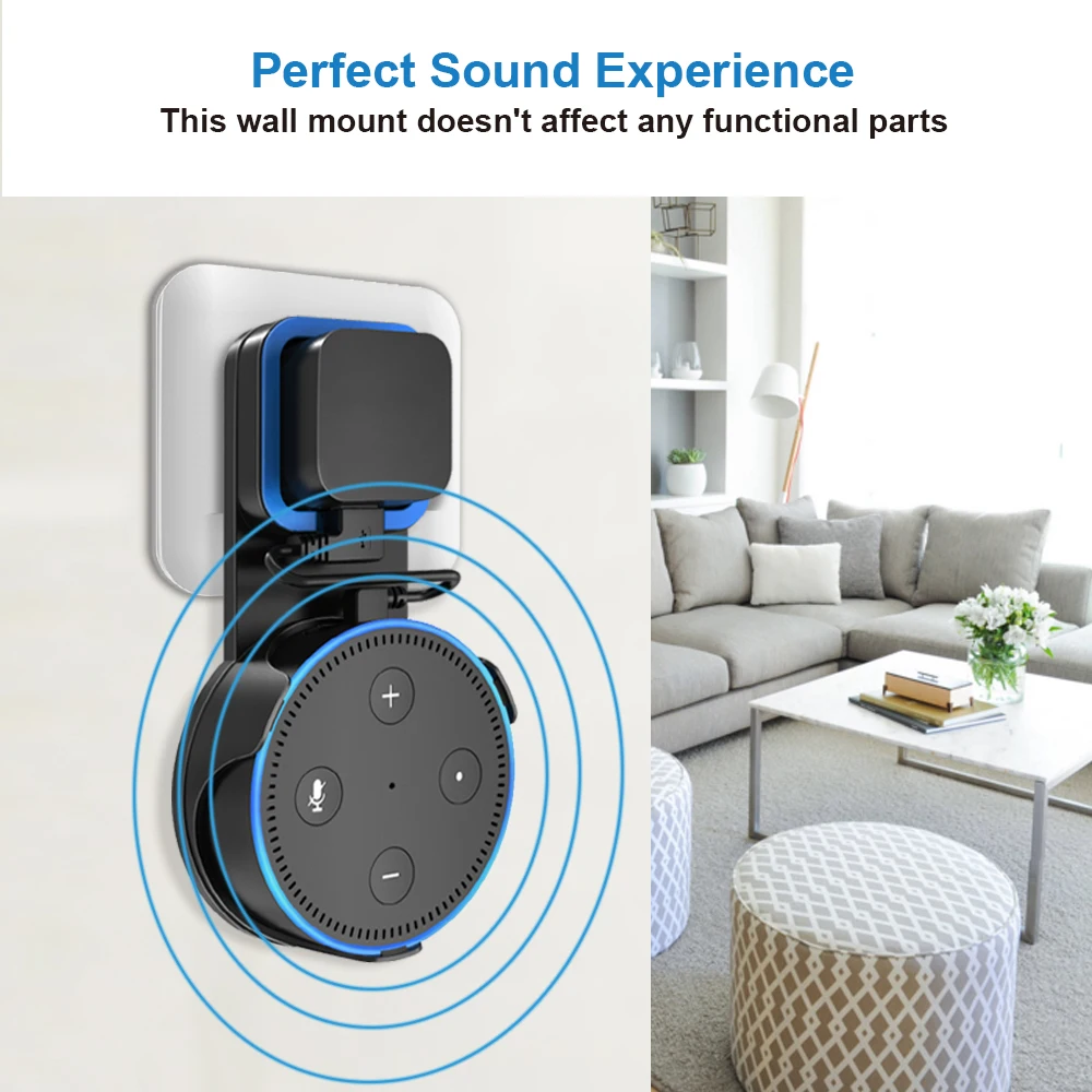Household Wall Mount For Amazon Echo Dot 2nd Gen With Cable Winder Protective Bracket Hanger Clip Smart Speaker Subwoofer Stand |