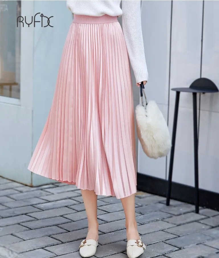 Женская бархатная юбка с завышенной талией черная плиссированная обтягивающая