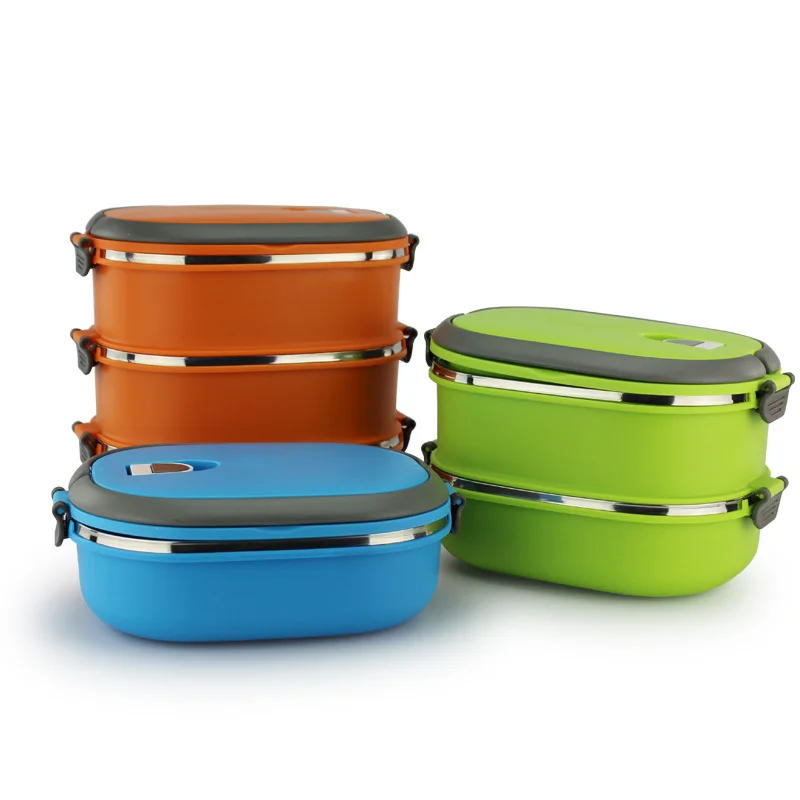 Многослойный тепловой Ланч-бокс Bento Lunchbox Твердые миски из нержавеющей стали пищевой контейнер кухонный столовая посуда с подогревом для хранения детей