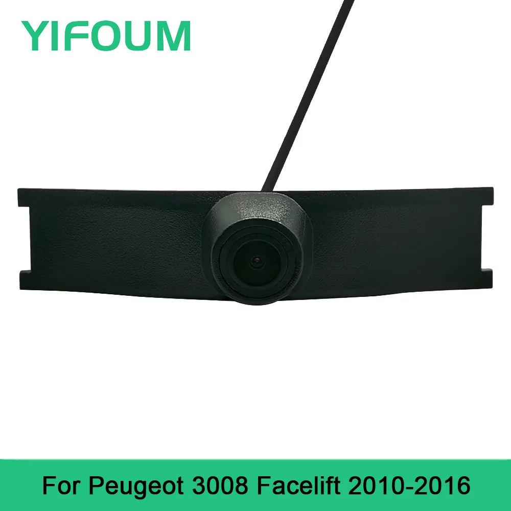 

YIFOUM HD CCD Car Front View Parking Night Vision Positive Waterproof Logo Camera For Peugeot 3008 Facelift 2010 2011-2015 2016
