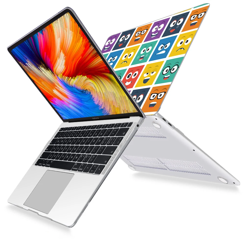 Чехол для ноутбука со смайликами Apple MacBook retina Air 12 13 3 Новинка Pro 15 4 16 дюймов |