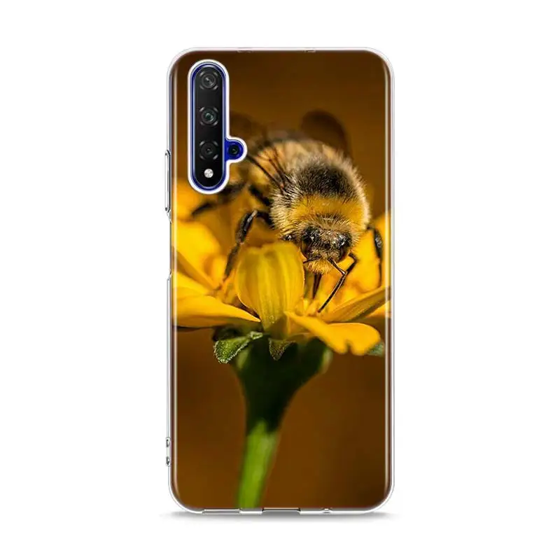 Силиконовый чехол из ТПУ с золотыми сотами honey bee для huawei Honor 10i 9X8X20 10 9 Lite 8 8A 7A 7C Pro Lite чехол для телефона
