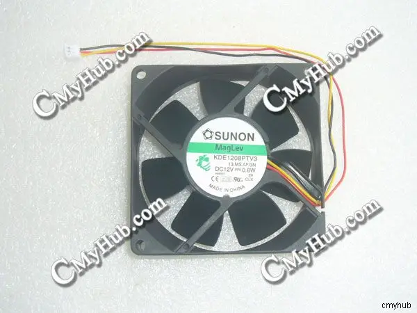 

For SUNON KDE1208PTV3 13.MS.AF.GN DC12V 0.8W 8025 8cm 80mm 80X80X25mm 80*80*25mm 3Wire 3Pin Computer Case Cooling Fan