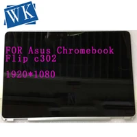 with frame 19201080 original 12 5 touchscreen lcd 2 in 1 for asus chromebook flip c302 lcd display assembly