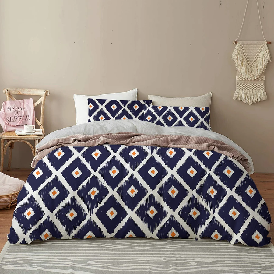 

3D Printed Bedding Set Queen Geometric Luxury Duvet Cover Bedspread Nordic Home Textiles 2/3pc Bedroom Quilt Cover Pillowcase