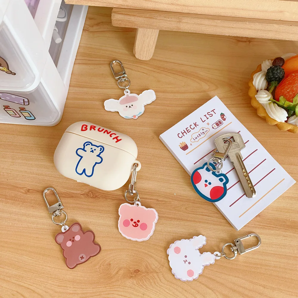 В виде милого героя аниме медведь брелок принт с героями мультфильмов Kawaii