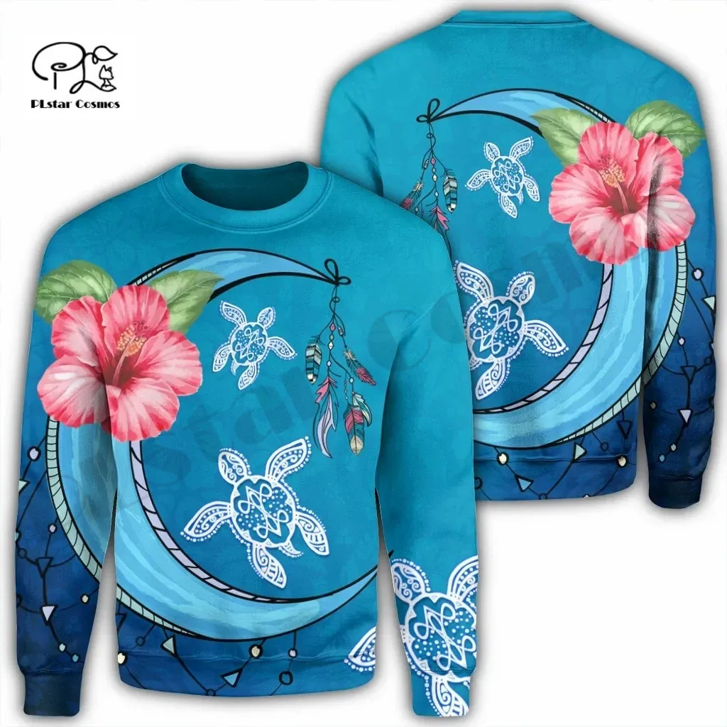 

PLstar Cosmos 3DPrint Newest Tribe Hibiscus Sea Turtle Art Funny Unique Harajuku Streetwear Unisex Hoodie/Sweatshirt/Zip Style16
