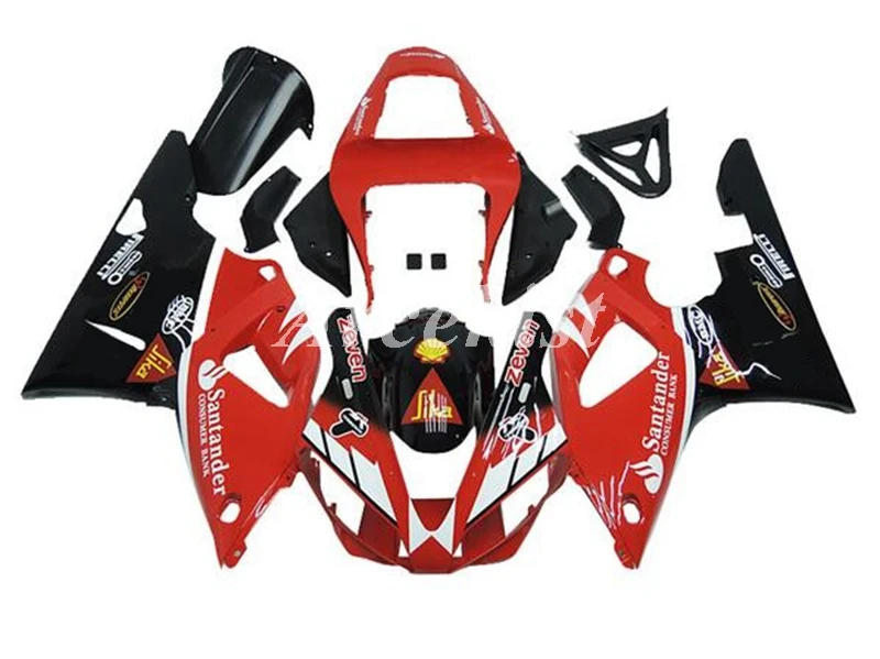 

New ABS Whole Motorcycle Fairings kit Fit for YZF1000 -R1 R1 2000 2001 00 01 bodywork set Custom Red black Nice