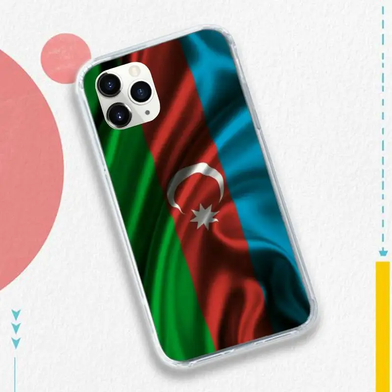 

Azerbaijan buta flag shell Phone Case for iPhone 11 12 pro XS MAX 8 7 6 6S Plus X 5S SE 2020 XR