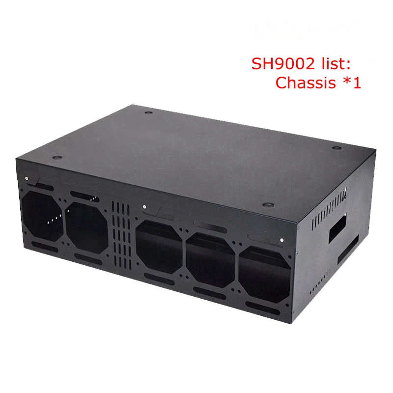 sh9002 PC USB MINER чехол ETH MINING MACHINE ATX серверное шасси 9 GPU BITCOIN MINER горизонтальная открытая рамка для GTX1080 1070 1060 TI A - Цвет: sh9002