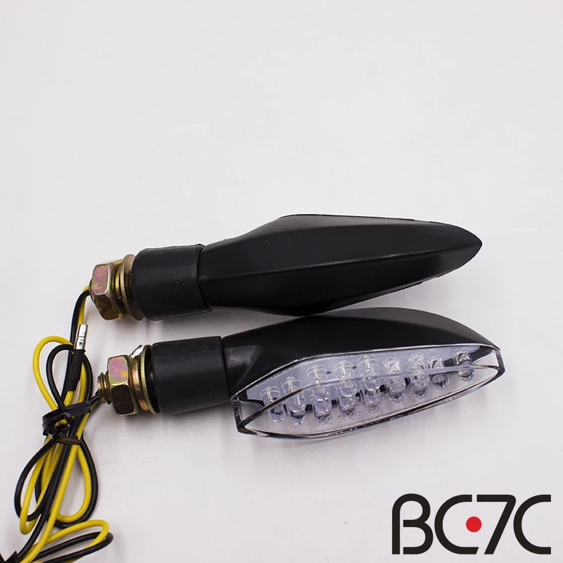 Универсальный светодиодный указатель поворота для мотоцикла желтый индикатор