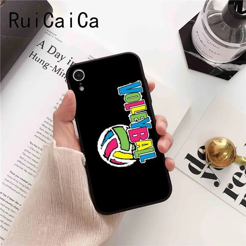 Ruicaica I love Volleyball Custom Photo Soft Phone Case for iPhone 8 7 6 6S 6Plus X XS MAX 5 5S SE XR 10 Cover | Мобильные телефоны