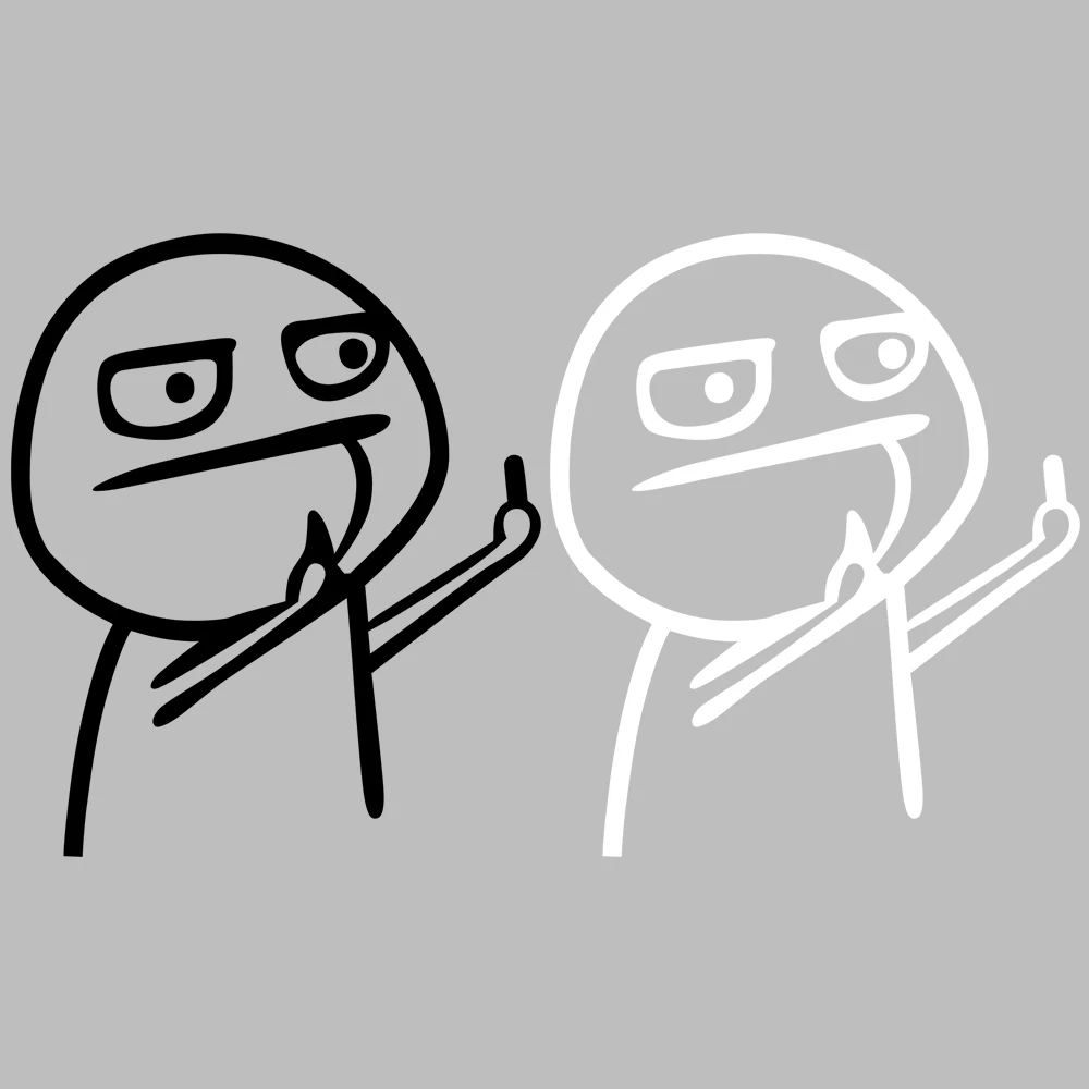 Забавная Светоотражающая Автомобильная наклейка на средний палец для Subaru XV Legacy