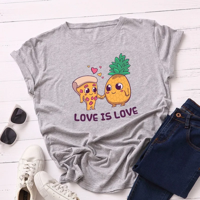 Женская летняя хлопковая футболка с коротким рукавом модель 5XL повседневная