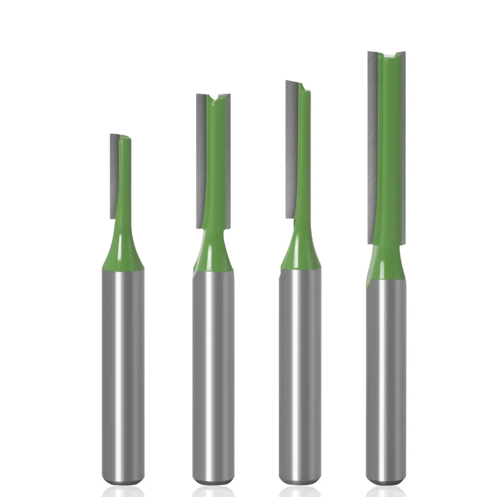 VACK 1/4 6mm Shank 2Flute Clean Straight Bit Woodworking Tools Router Set For Wood Tungsten Carbide Endmill Milling Cutter | Инструменты