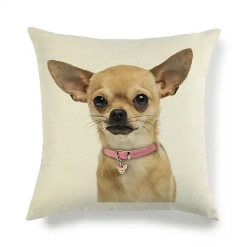 Узор Собака Декоративные животные чехол льняной домашний 18 &quotнаволочка Подушка