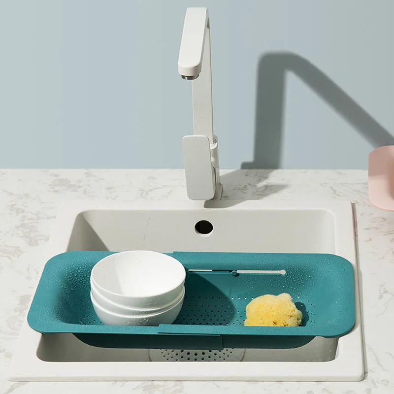 Регулируемый держатель для раковины посуды хранения овощей корзина лоток дома