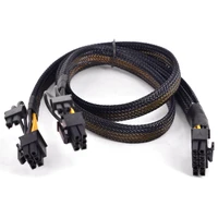 10 pin to pci e 62 pin 8 pin sleeve flat cable for hp proliant dl380 gen8 server motherboard graphics card power supply cable