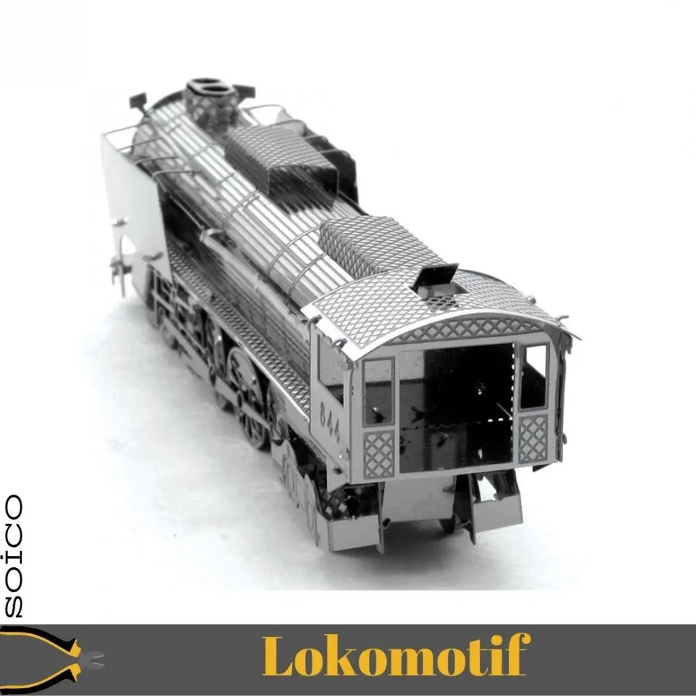 

Soico 3D Model Metal Model Kits Locomotive Gumus Color