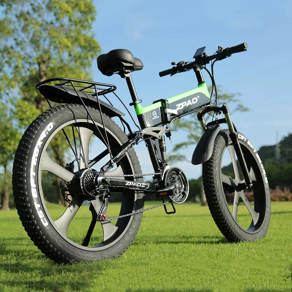 Bestellen Elektrische Bike 26 Zoll Fett Bike E Bike 1000W Gefaltet Elektrische Fahrrad Elektronische Bikes 48V Berg Elektrische Fahrräder