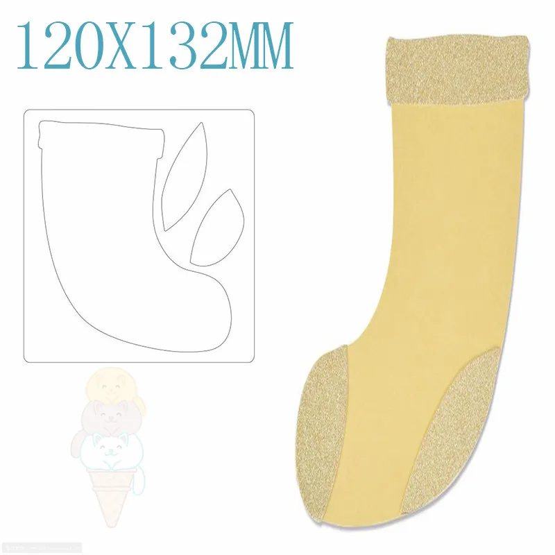 

Christmas SOCKS Metal Cutting Dies for DIY Scrapbooking Card Photo Album Embossing Paper Card Craft Stencils Dies Cuts