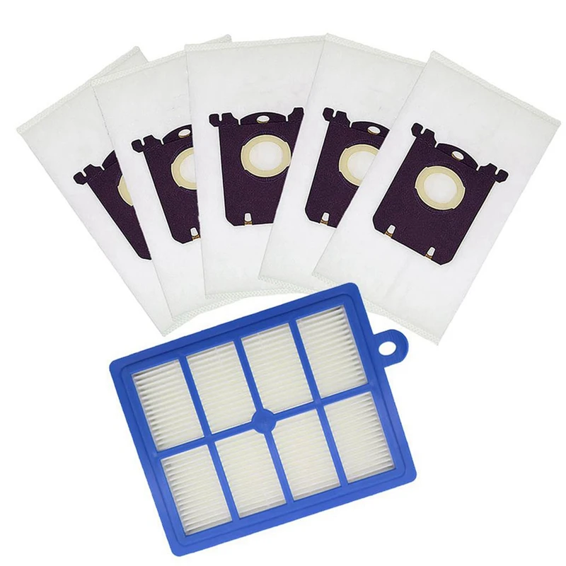 

Пылесборники для пылесоса S-Bag и 1 фильтр + 5 мешков для пыли, подходят для пылесоса Electrolux