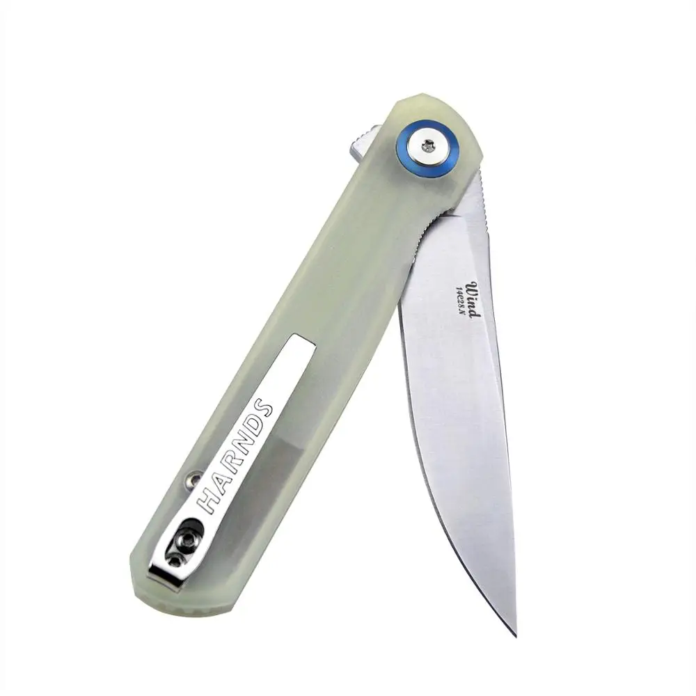 Нож Harnds CK9200 с клипсой тактический складной клинок 14C28N ручка HRC58 G10 Керамический