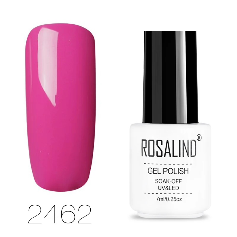 RC2462 ROSALIND классический сплошной Цвет гель лак для ногтей все для маникюра ногти маникюр Топ База Набор дизайн ногтей гель лаки - Цвет: RC2462