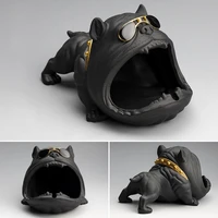 cute personality ceramic ashtray household appliances cartoons dog bulldog ornaments trend creative style home ceramics