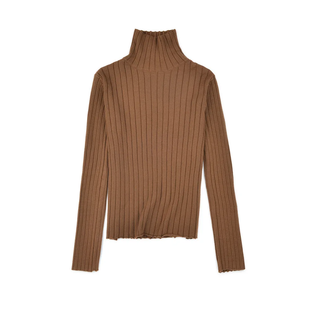 

2020 Autumn Winter Women Knitted Turtleneck Sweater Soft Turtle-neck Jumper Fashion Slim Femme Elasticity Pullovers