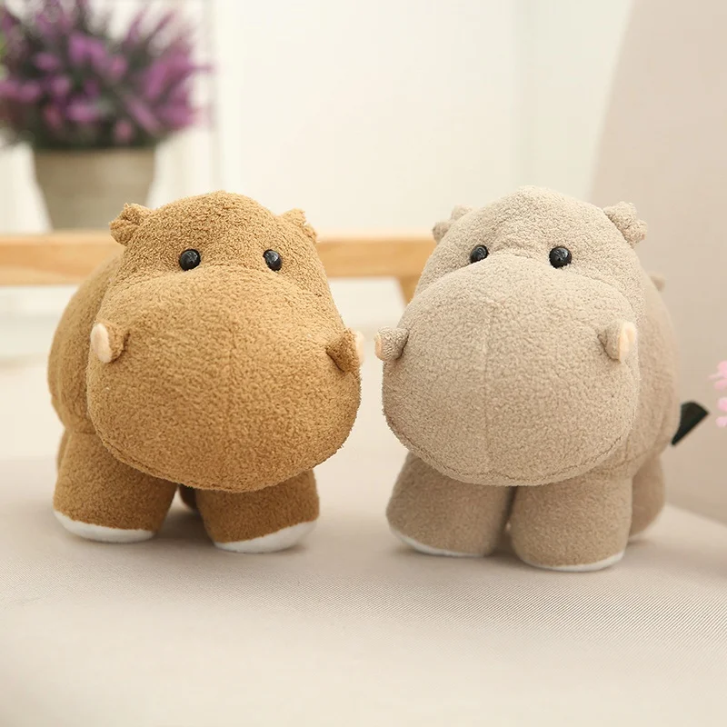 

Huggable Simulation Elephant Hippo Plush Toy Soft Stuffed Cartoon Animal Doll Home Decoration Baby Kids Birthday Christmas Gift