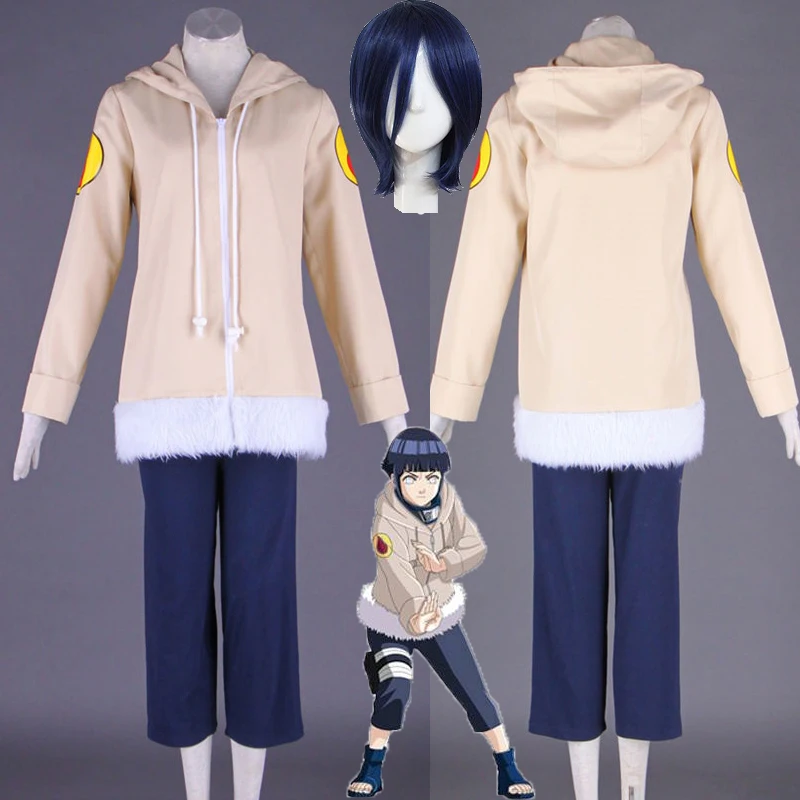 

Anime Hyuga Hinata cosplay costumes anime clothes girls Sports suit For kids Adult Women Men Costume Halloween dress Tops pants