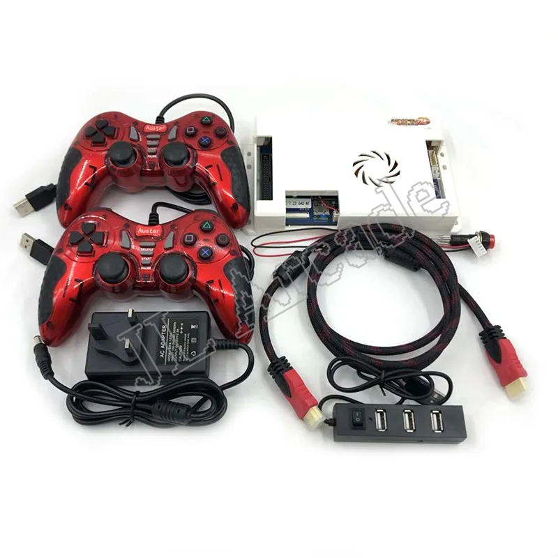 

168 pcs 3D Games Pandora 4018 Retro Video Games PCB Board + 2pcs Gamepad + USB Splitter + Power Adapter + Switch Set+HDMI cable