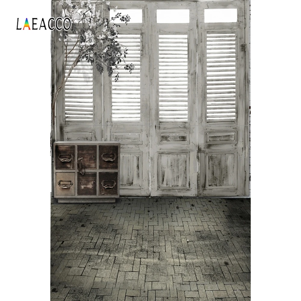 Гранж дом деревянная дверь окно занавеска ваза интерьер фотографические фоны