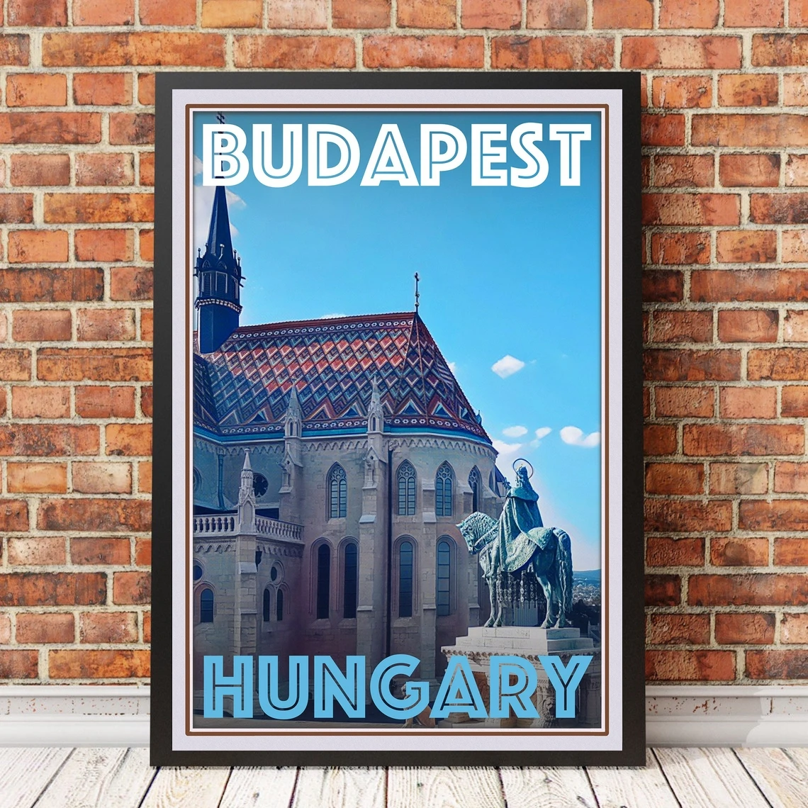 

Retro Vintage Style Travel Poster Or Canvas Picture - Budapest Hungary Home Decoration Painting (No Frame)