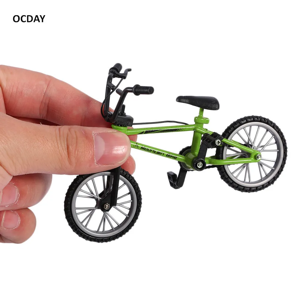 Новый OCDAY зеленый фингерборд велосипед игрушки Моделирование сплав палец bmx