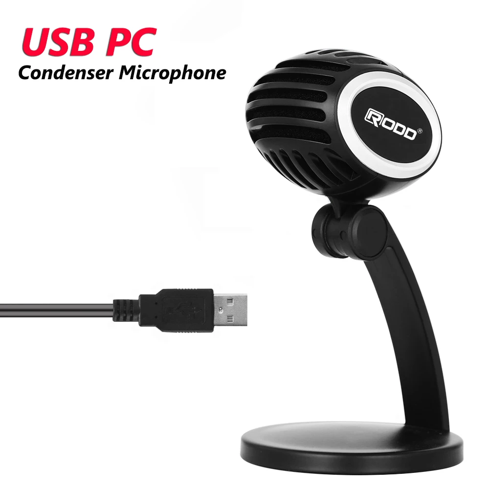 

USB Microphone Condenser Mikrofon Recording PC Mic for Gaming Livestreaming Online Teaching Calling Conference