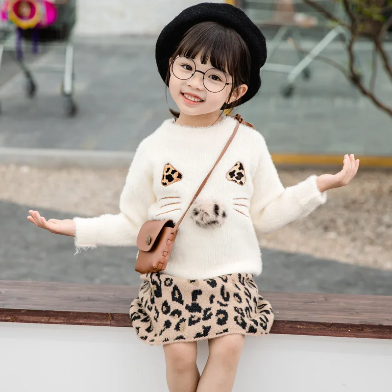 Детские наборы свитеров с рисунком для девочек персональные пуловеры из