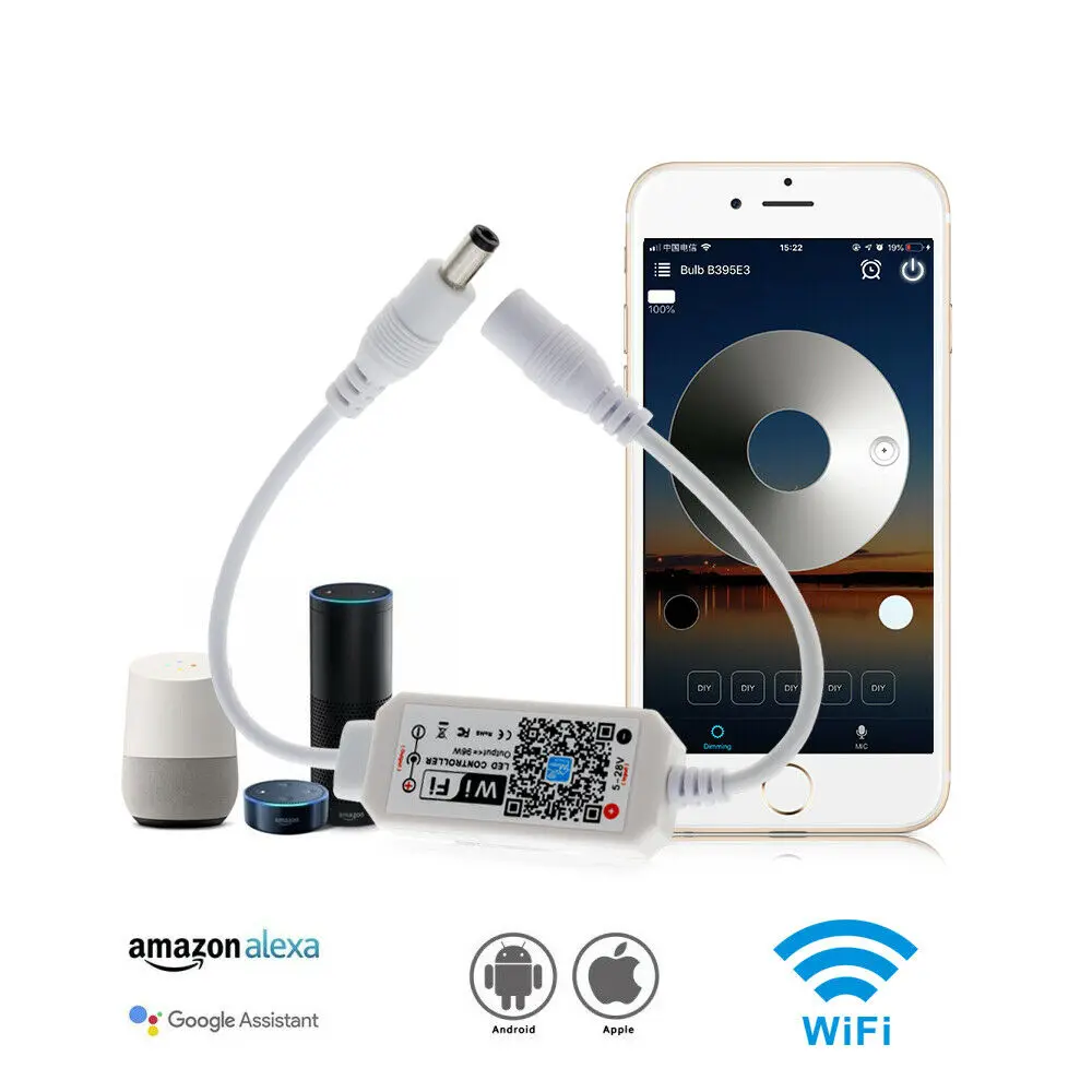 Беспроводной контроллер затемнения светодиодных лент Magic Home Wi-Fi 5 в пост. Тока 12 В