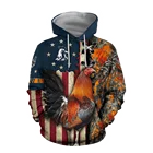 Толстовка CLOOCL с 3D рисунком петуха, сельскохозяйственных животных, Мужская одежда, Женская толстовка, модный дизайн, уличная одежда на молнии