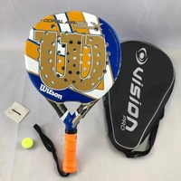 padel tennis carbon fiber soft eva face tennis paddle racquet racket with padle bag cover with free gift