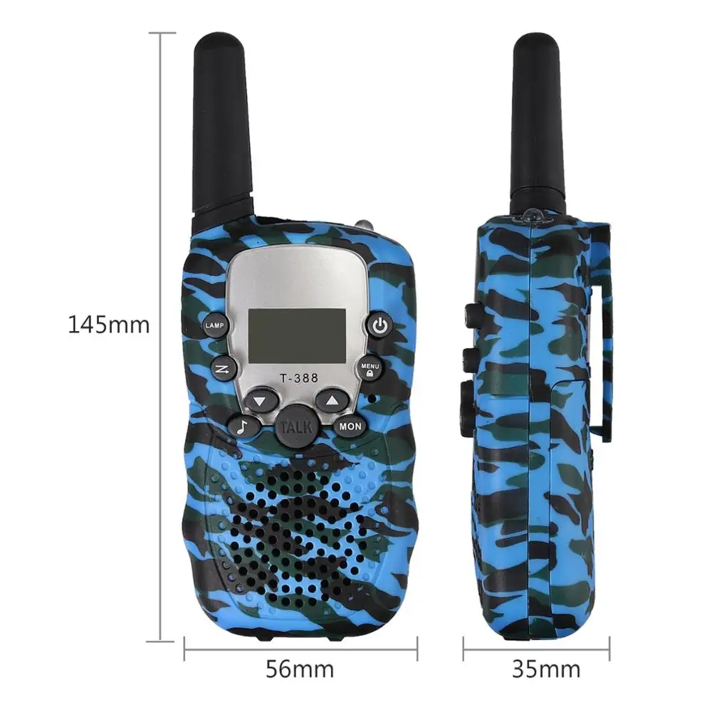 ESYNiC T 388 детская рация Walky Talky 8 каналов для мальчиков и девочек 3 км Диапазон