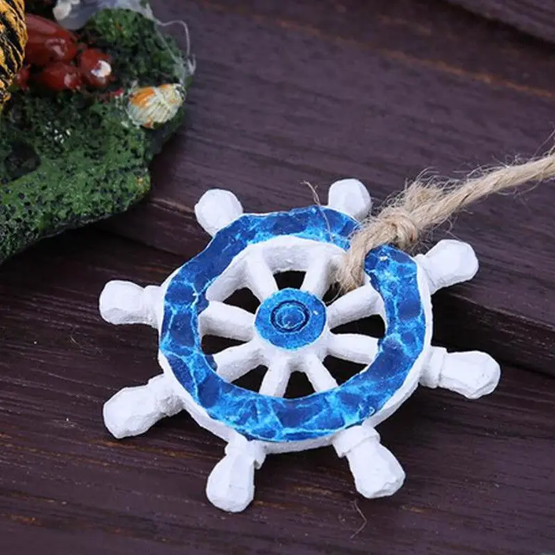 5 шт. деревянный руль Приморский морская тематика деревенский якорь современный