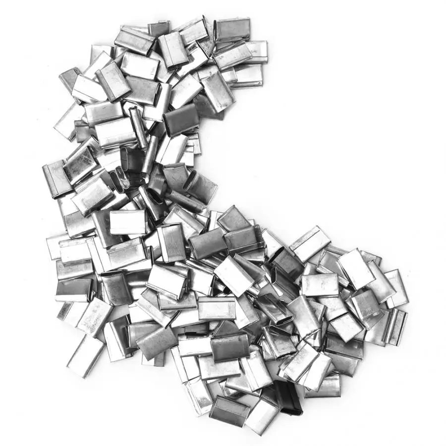 400 шт открытого типа обвязки уплотнения оцинкованное железо для 12-16 мм PP