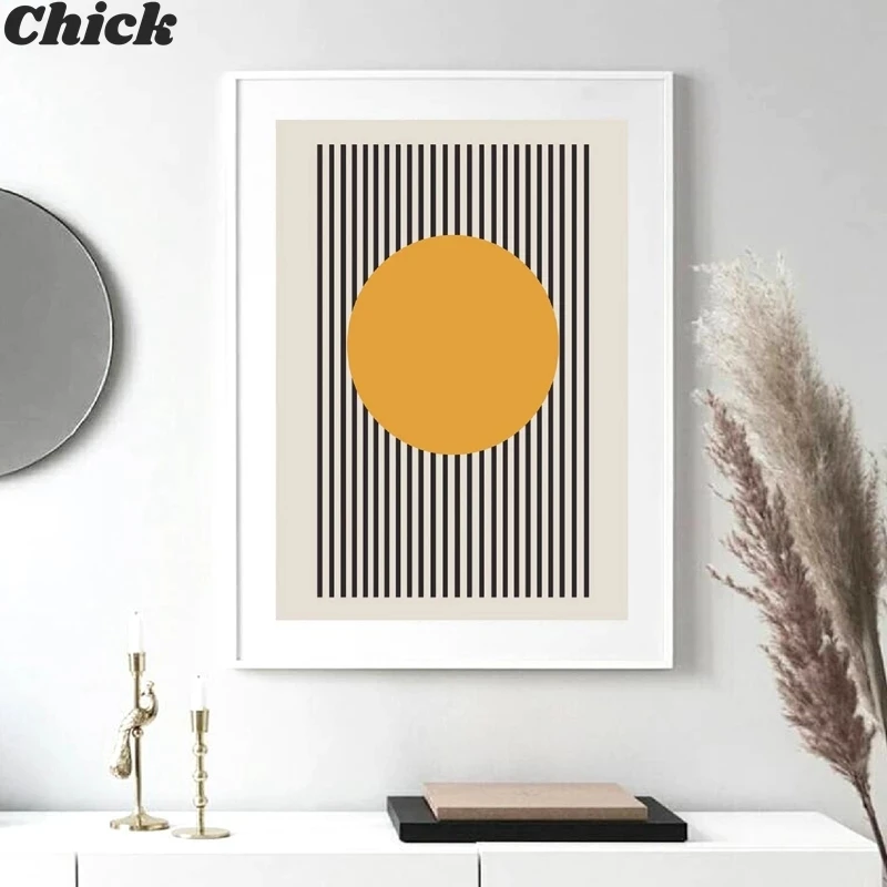 

Exhibition Unique Geometric Poster Minimalism Art Canvas Print Abstract Canvas Painting Living Room Picture Room Home Decoration