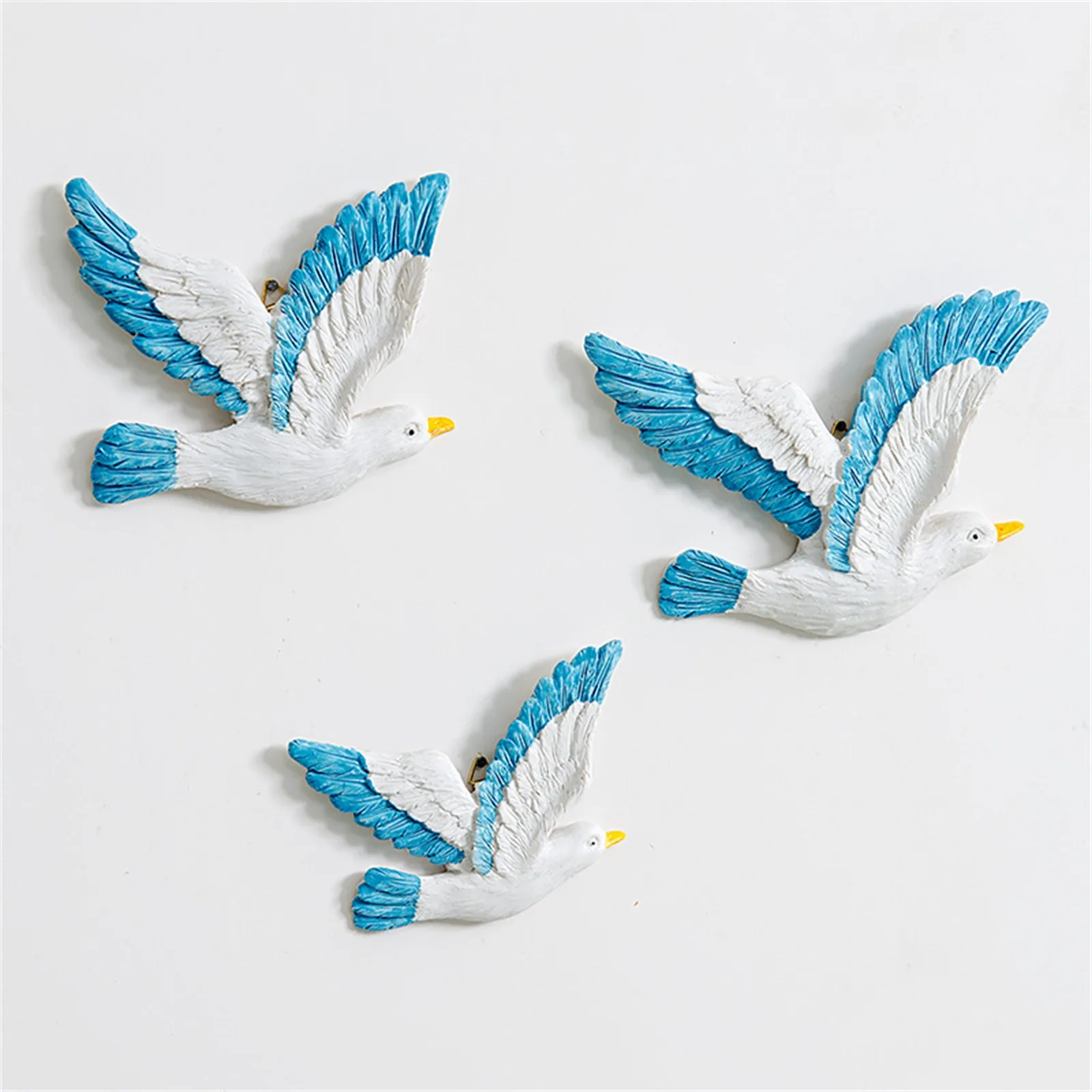 

3Pcs Mediterranean Style Creative Seagulls Birds Seabirds Marine Wall Hanging Decoration