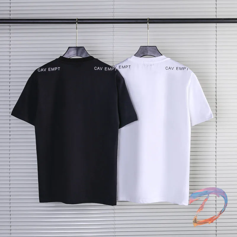 

Harajuku CAV EMPT T Shirt Oversized High Quality Abstract Lines Print Short Sleeves CAV EMPT Fashion Casual Men Women's T-shirt
