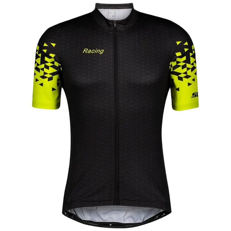 

2021 New Men's Summer Mountain Bike Breathable Cycling Jersey with Short Sleeves