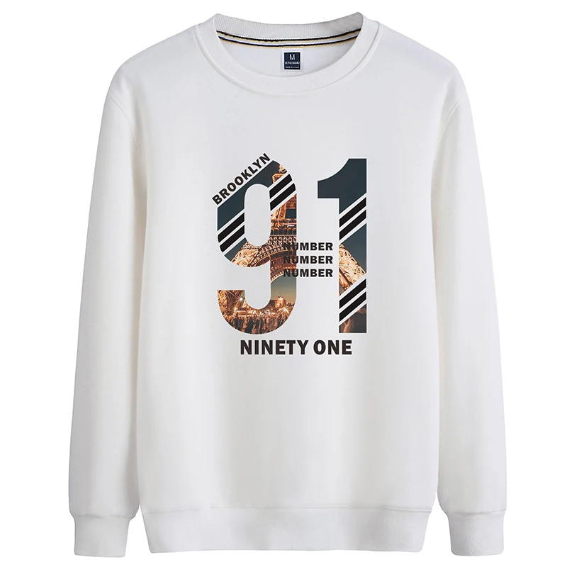 

Long Sleeve Harajuku Sweatshirts Men 2021 New Fashion 10 Color Hoodie Mens Casual O-Neck 91 Printed Sweatshirt For Young Men